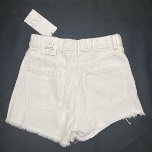 ZARA High-Rise Ripped Split Shorts Size 2 - New with tags